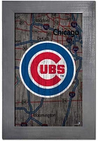Chicago Cubs City Map Sign