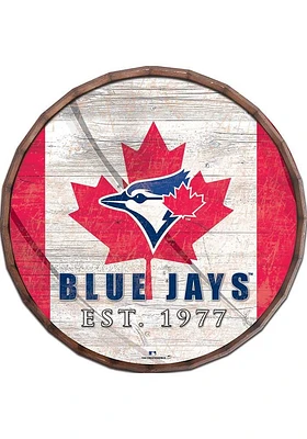 Toronto Blue Jays Flag Inch Barrel Top Sign