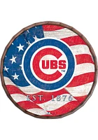 Chicago Cubs Flag Inch Barrel Top Sign