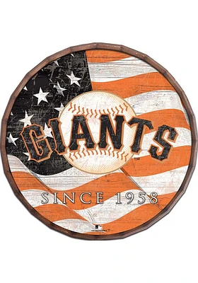 San Francisco Giants Flag Inch Barrel Top Sign