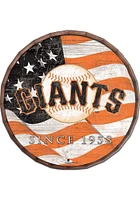 San Francisco Giants Flag Inch Barrel Top Sign