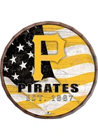 Pittsburgh Pirates Flag Inch Barrel Top Sign