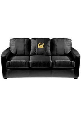 Cal Golden Bears Faux Leather Sofa - Black
