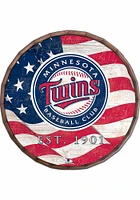 Minnesota Twins Flag Inch Barrel Top Sign