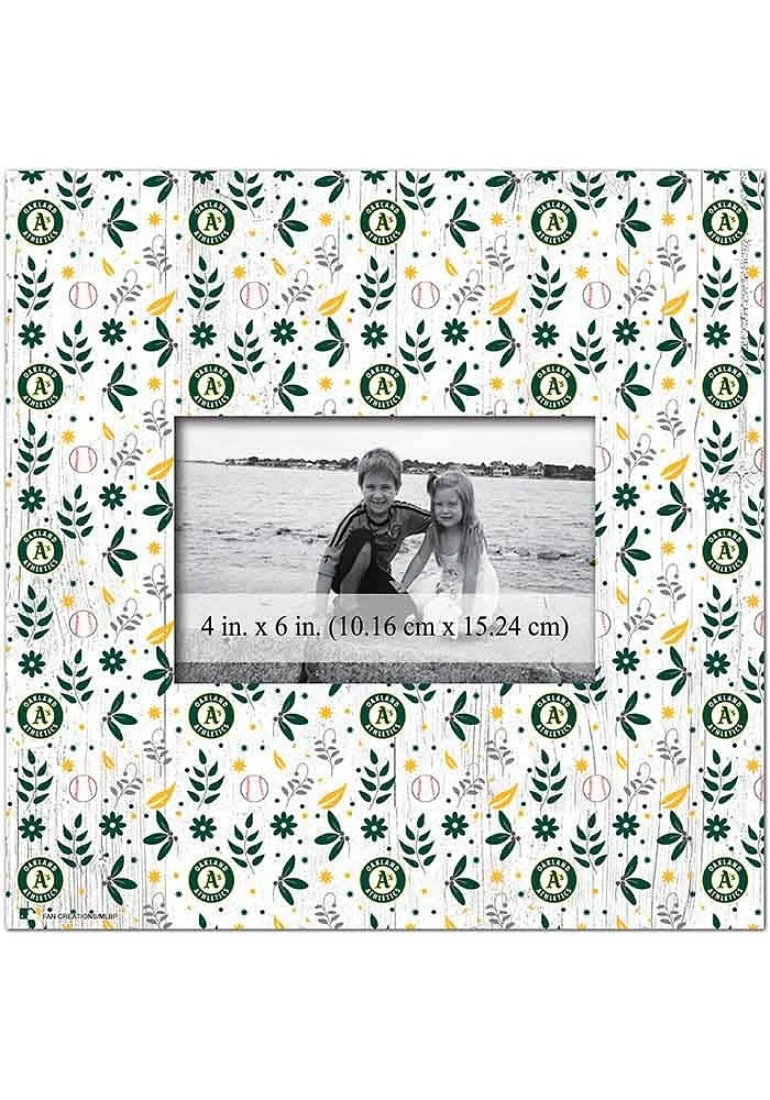 Oakland Athletics Floral Pattern Picture Frame