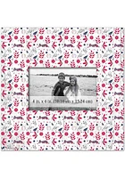 Atlanta Braves Floral Pattern Picture Frame