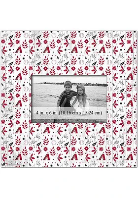 Arizona Diamondbacks Floral Pattern Picture Frame