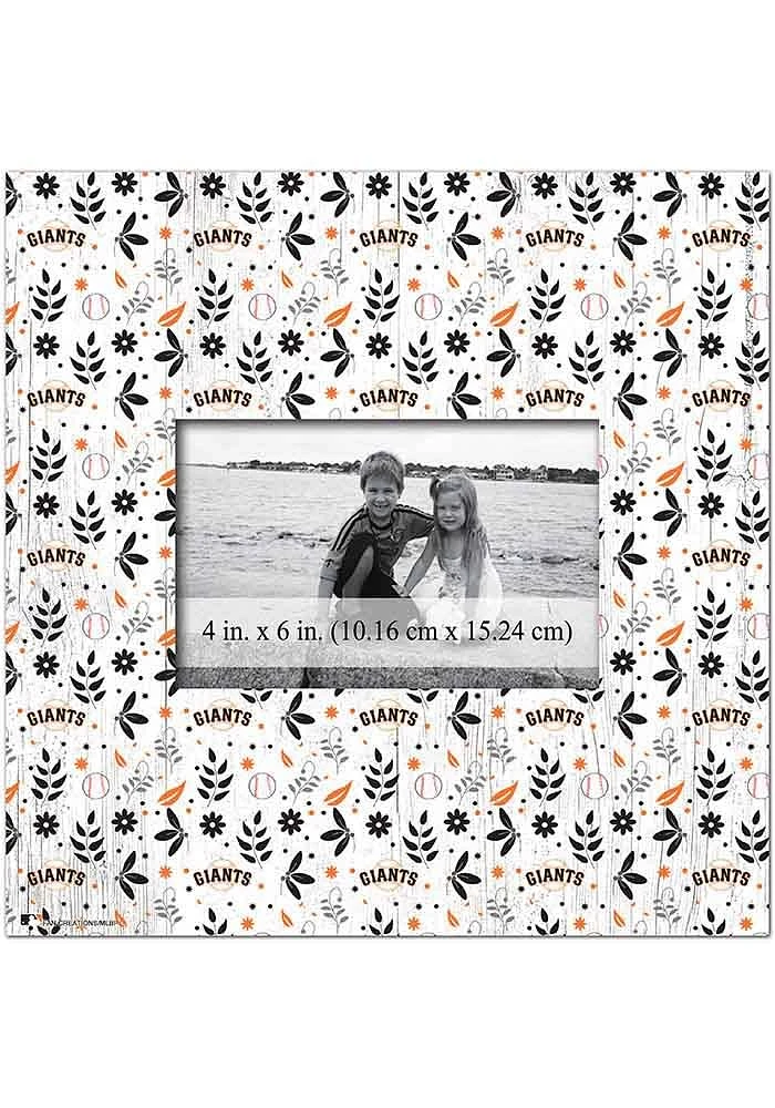 San Francisco Giants Floral Pattern Picture Frame