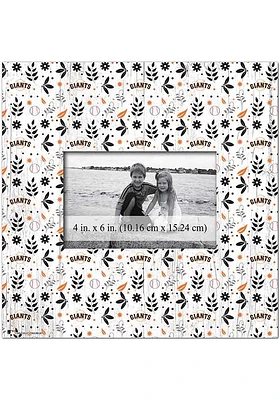 San Francisco Giants Floral Pattern Picture Frame