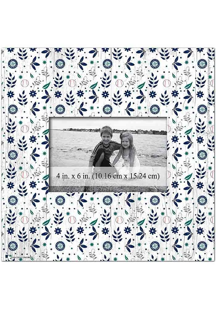 Seattle Mariners Floral Pattern Picture Frame