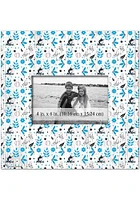 Miami Marlins Floral Pattern Picture Frame