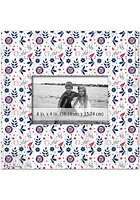 Washington Nationals Floral Pattern Picture Frame