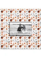 Baltimore Orioles Floral Pattern Picture Frame