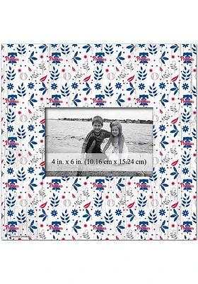 Philadelphia Phillies Floral Pattern Picture Frame - Red