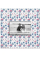 Texas Rangers Floral Pattern Picture Frame