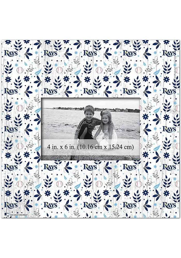 Tampa Bay Rays Floral Pattern Picture Frame