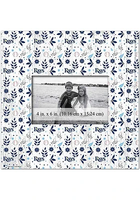 Tampa Bay Rays Floral Pattern Picture Frame
