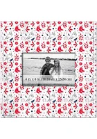 Boston Red Sox Floral Pattern Picture Frame