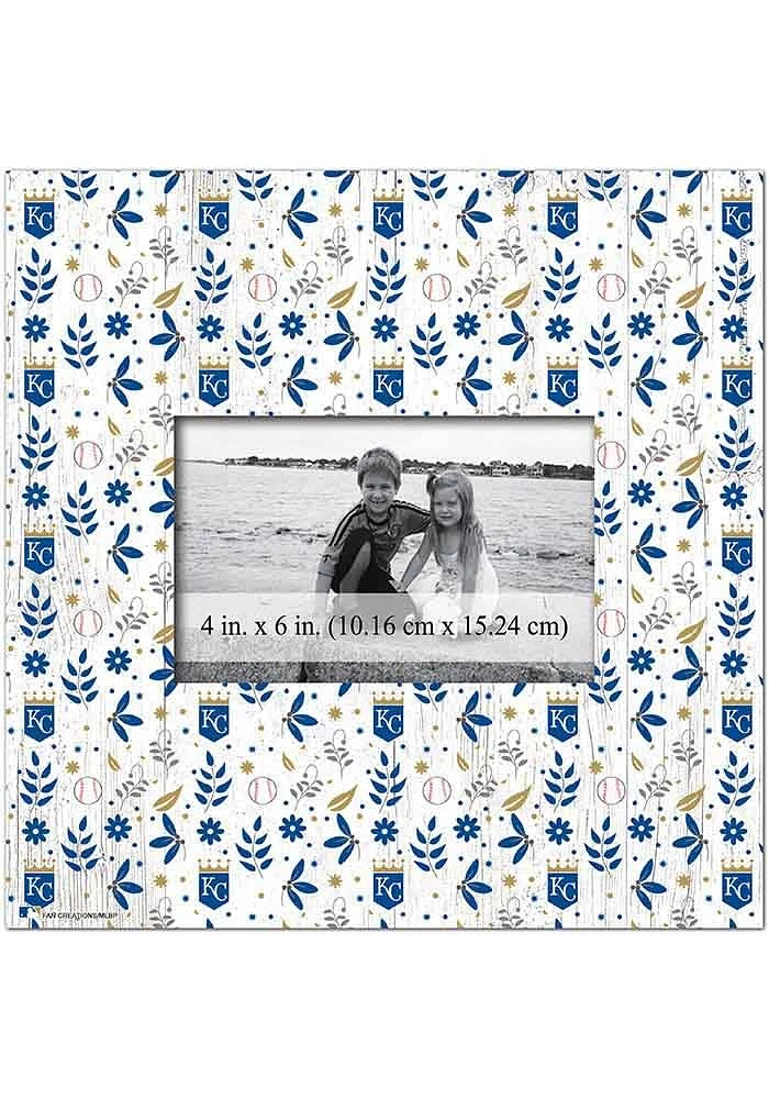 Kansas City Royals Floral Pattern Picture Frame - Blue