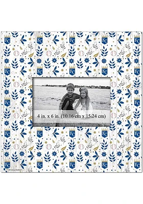Kansas City Royals Floral Pattern Picture Frame - Blue