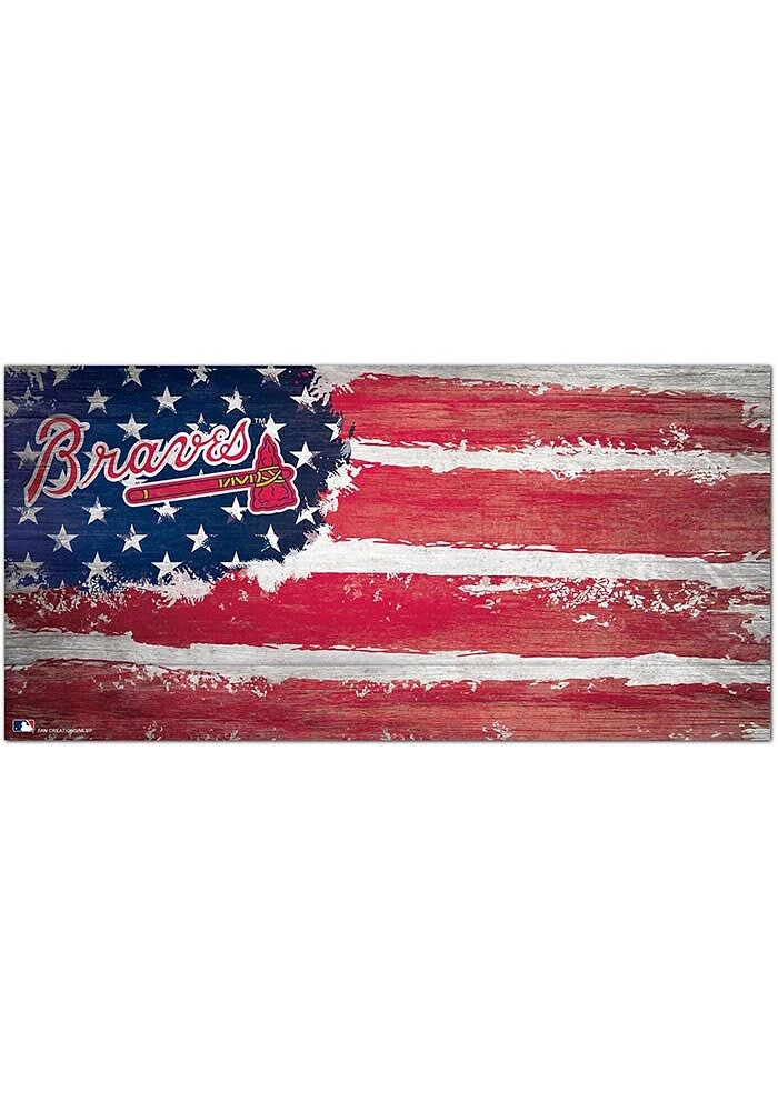 Atlanta Braves Flag 6x12 Sign