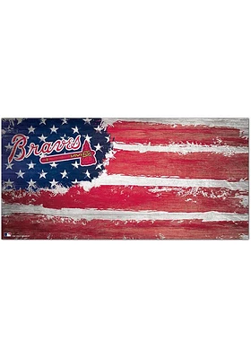 Atlanta Braves Flag 6x12 Sign