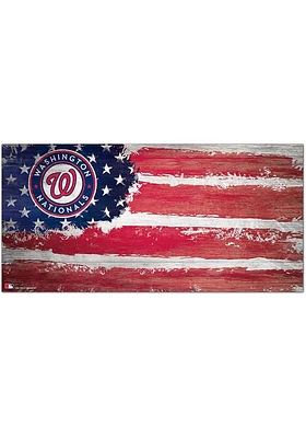 Washington Nationals Flag 6x12 Sign