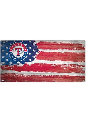 Texas Rangers Flag 6x12 Sign