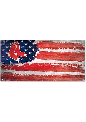 Boston Red Sox Flag 6x12 Sign