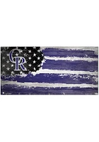 Colorado Rockies Flag 6x12 Sign