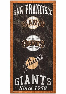 San Francisco Giants Heritage 6x12 Sign