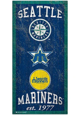 Seattle Mariners Heritage 6x12 Sign
