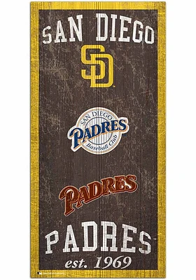 San Diego Padres Heritage 6x12 Sign