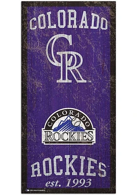 Colorado Rockies Heritage 6x12 Sign
