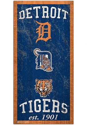 Detroit Tigers Heritage 6x12 Sign