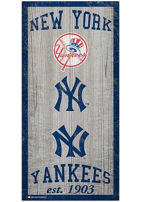 New York Yankees Heritage 6x12 Sign