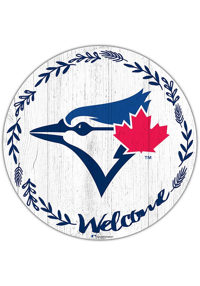 Toronto Blue Jays Welcome Circle Sign