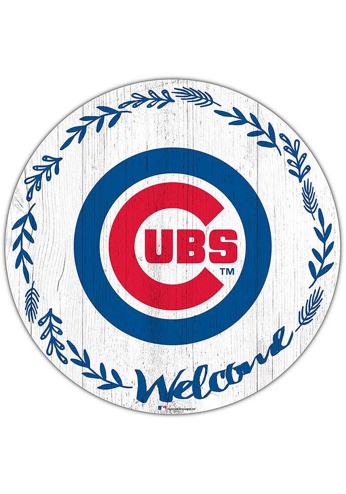 Chicago Cubs Welcome Circle Sign