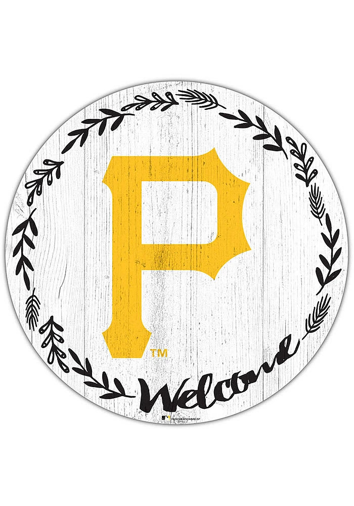 Pittsburgh Pirates Welcome Circle Sign