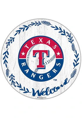 Texas Rangers Welcome Circle Sign
