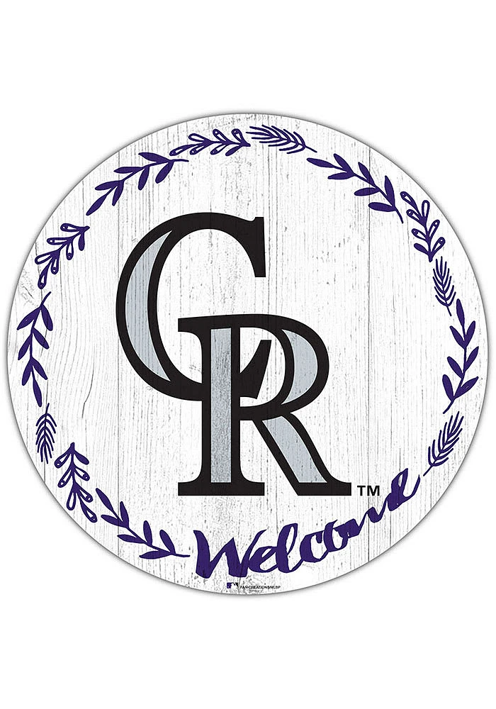 Colorado Rockies Welcome Circle Sign