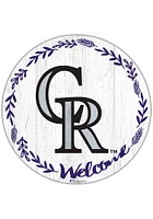 Colorado Rockies Welcome Circle Sign