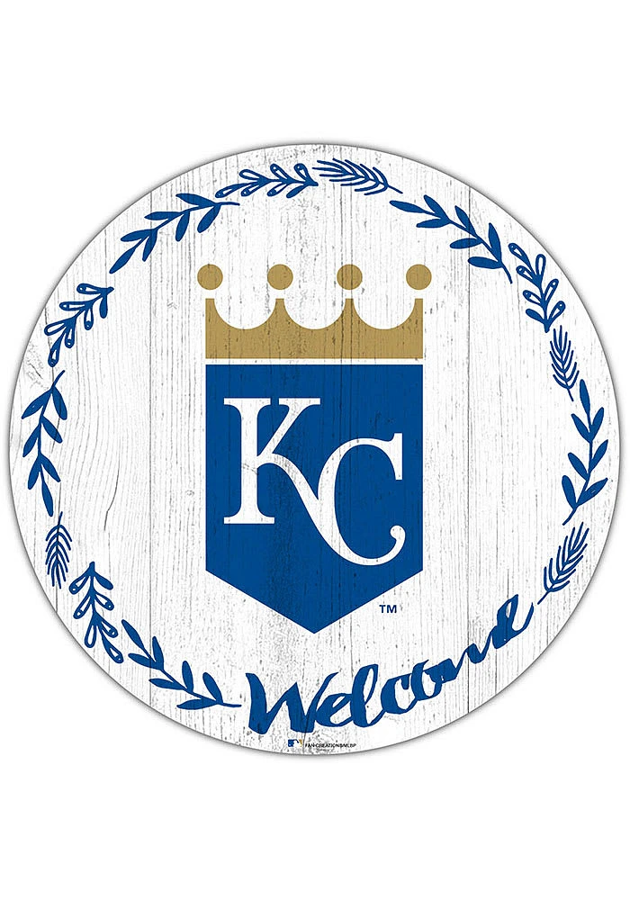 Kansas City Royals Welcome Circle Sign - Blue