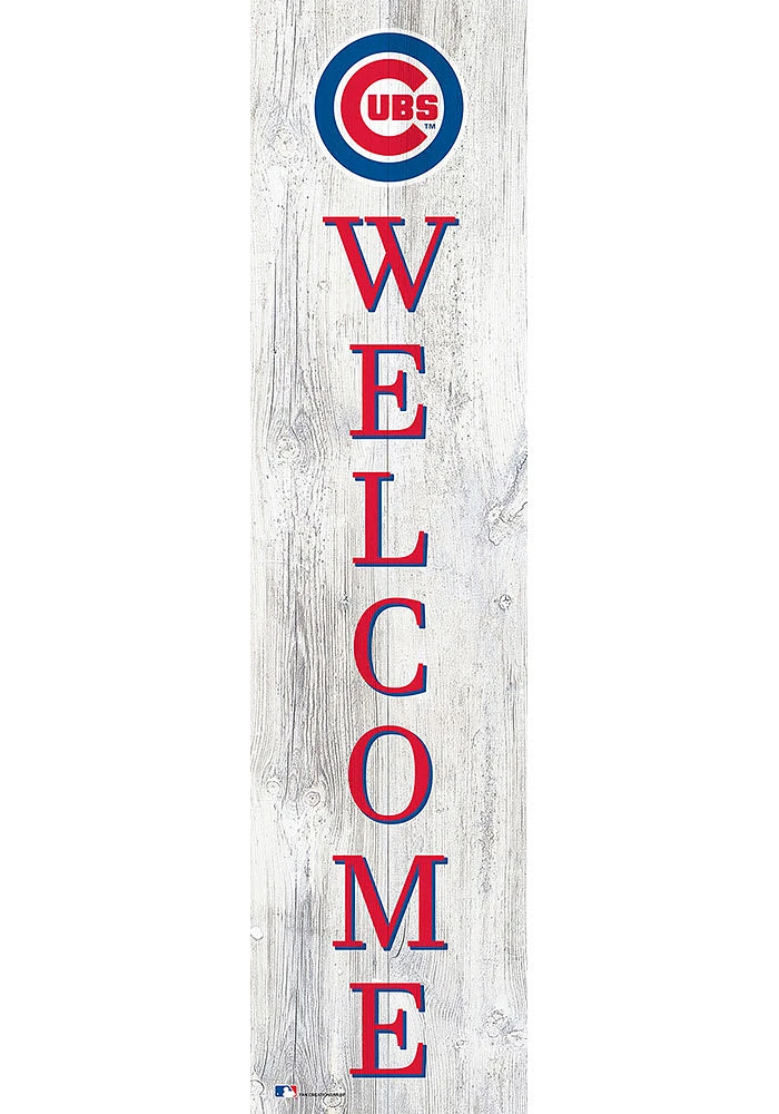 Chicago Cubs 48 Inch Welcome Leaner Sign