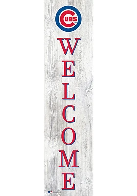 Chicago Cubs 48 Inch Welcome Leaner Sign