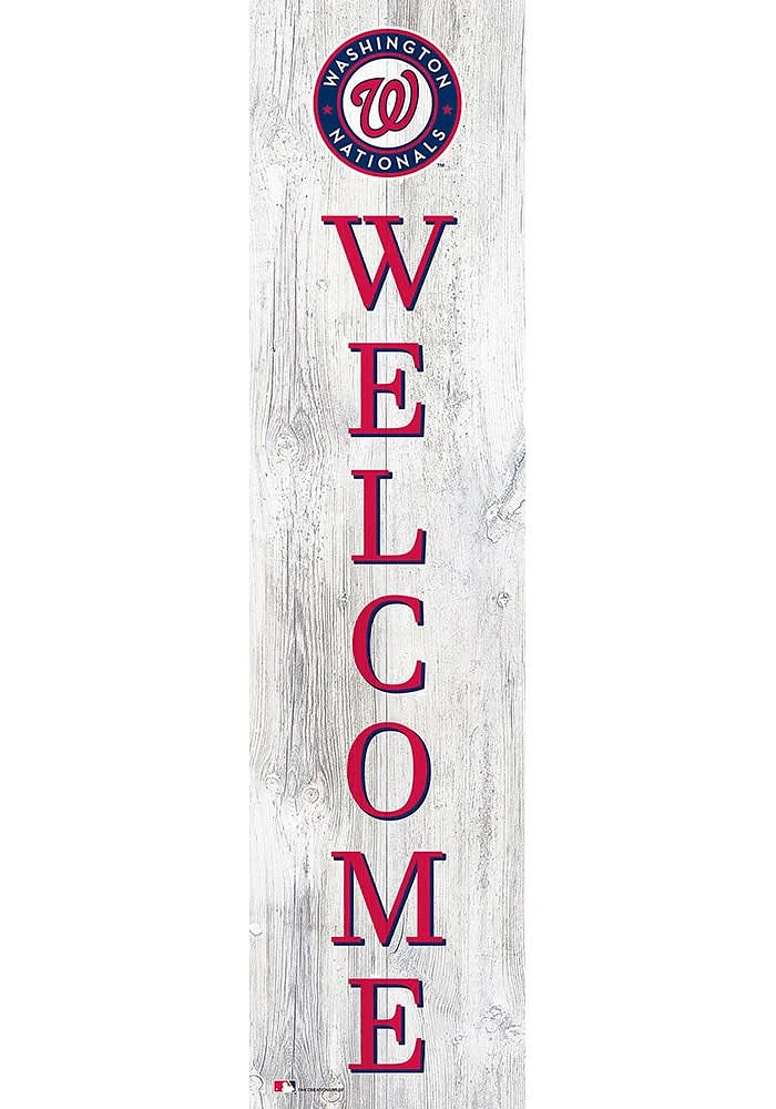 Washington Nationals 48 Inch Welcome Leaner Sign