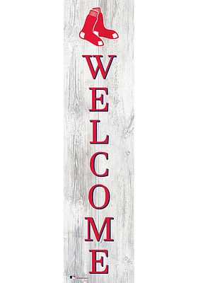 Boston Red Sox 48 Inch Welcome Leaner Sign
