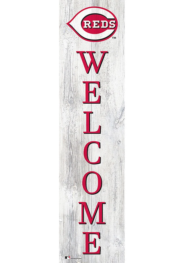 Cincinnati Reds 48 Inch Welcome Leaner Sign