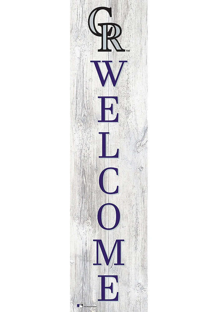 Colorado Rockies 48 Inch Welcome Leaner Sign