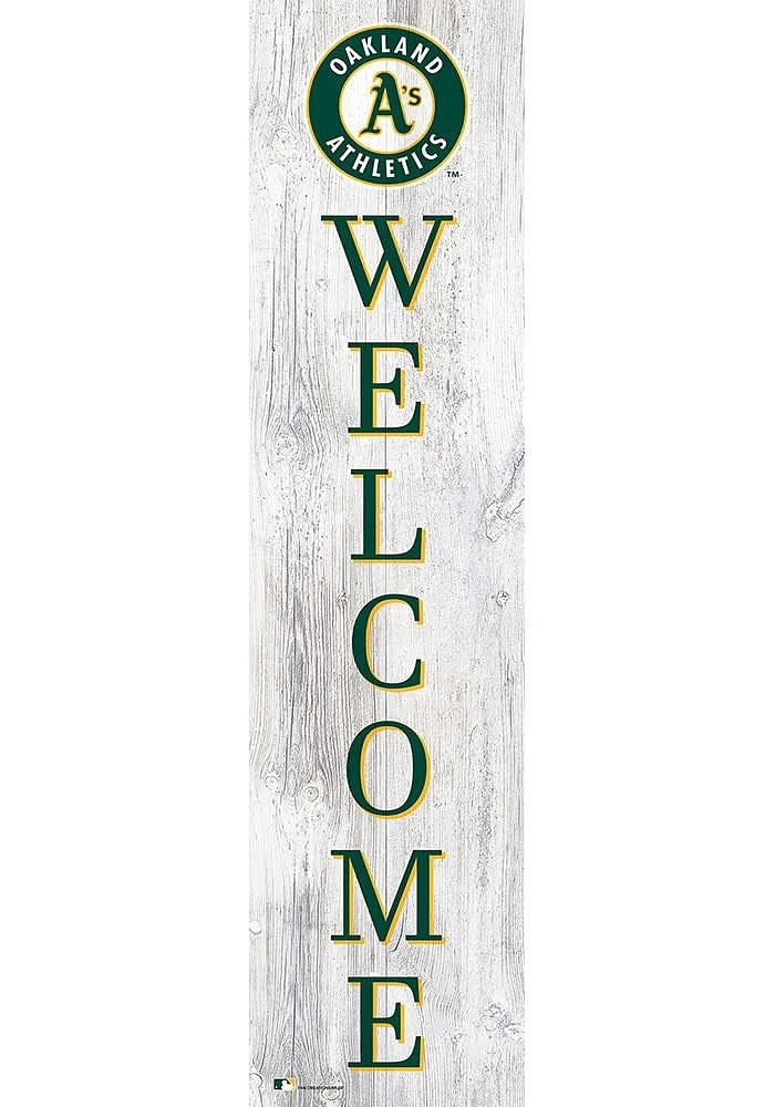 Oakland Athletics Inch Welcome Leaner Sign